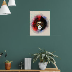 venezianische Maske Poster