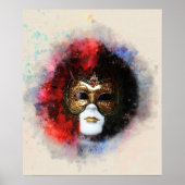 venezianische Maske Poster (Vorne)