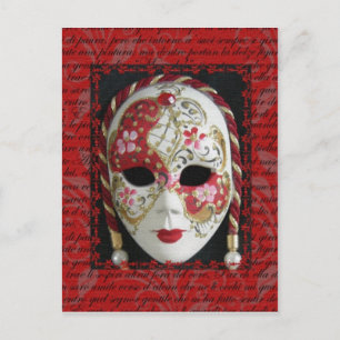 Venezianische Maske Postkarte