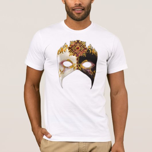 Venezianische Maske: Ruby Jewel Men's T-Shirt (Vorderseite)