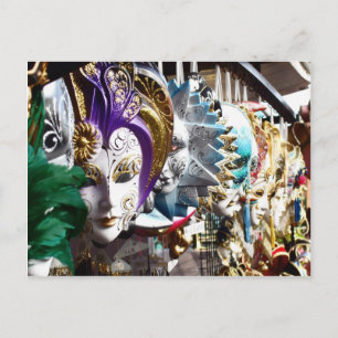 Venezianische Masken 1 Postkarte