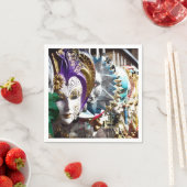 Venezianische Masken 1 Serviette (Beispiel)