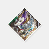 Venezianische Masken 1 Serviette (Ecke)