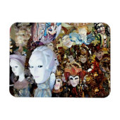 Venezianische Masken 2 Magnet (Horizontal)