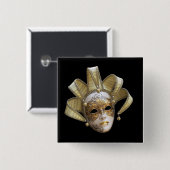 Venezianische Masken Button (Vorne & Hinten)