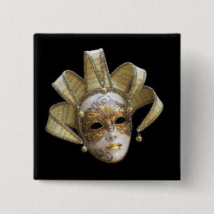 Venezianische Masken Button