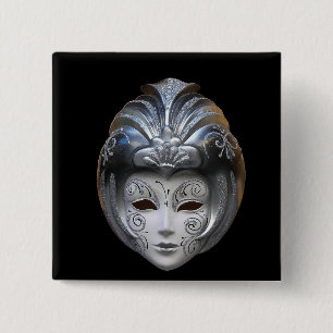 Venezianische Masken Button