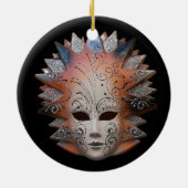 Venezianische Masken Keramikornament (Hinten)