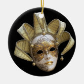 Venezianische Masken Keramikornament (Vorne)