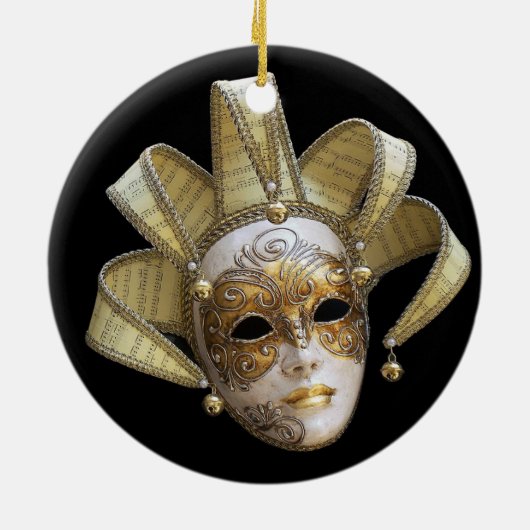 Venezianische Masken Keramikornament (Hinten)