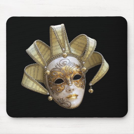 Venezianische Masken Mousepad (Vorne)