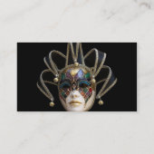 Venezianische Masken-Visitenkarte Visitenkarte (Rückseite)