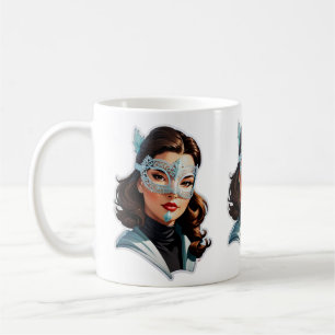 Venezianische Maskenlady Kaffeetasse
