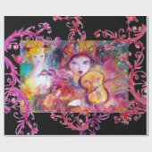 VENEZIANISCHE MASQUERADE-FÄLLE/ HARLEQUIN UND KOLU GESCHENKPAPIER (Flach)
