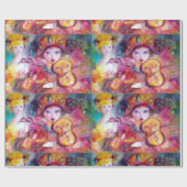 VENEZIANISCHE MASQUERADE-FÄLLE/ HARLEQUIN UND KOLU GESCHENKPAPIER (Flach)