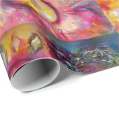 VENEZIANISCHE MASQUERADE-FÄLLE/ HARLEQUIN UND KOLU GESCHENKPAPIER (Rolleneckpunkt)