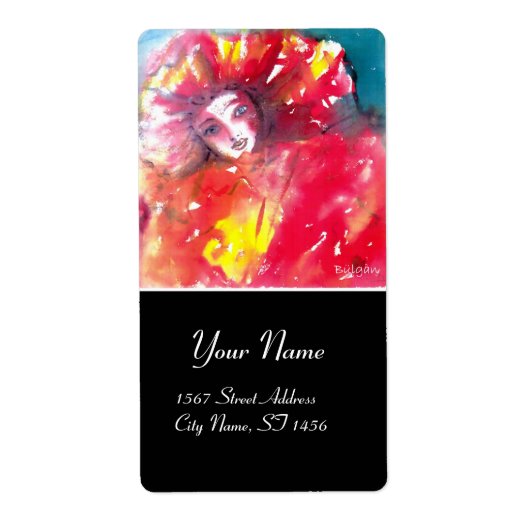 VENEZIANISCHE MASQUERADE-FÄLLE - MASKE IN ROT (Vorne)