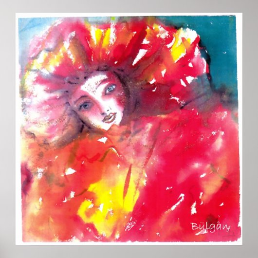 VENEZIANISCHE MASQUERADE-FÄLLE - MASKE IN ROT POSTER (Vorne)