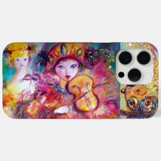 VENEZIANISCHE MASQUERADE/HARLEQUIN UND KOLUMBIN Case-Mate iPhone HÜLLE (Rückseite (Horizontal))