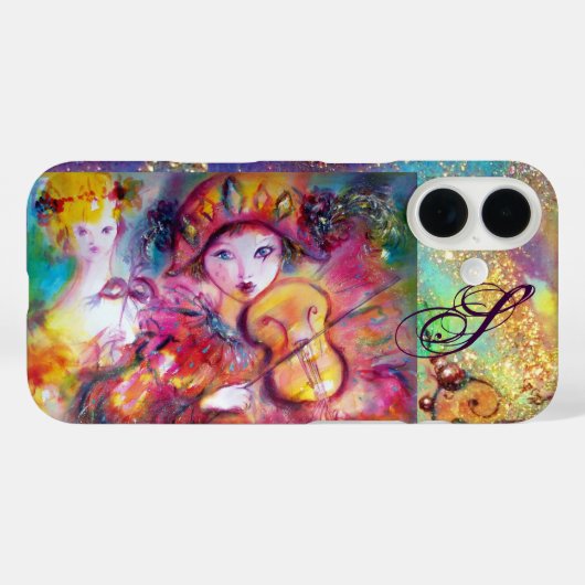 VENEZIANISCHE MASQUERADE/HARLEQUIN UND KOLUMBIN Case-Mate iPhone HÜLLE (Rückseite (Horizontal))