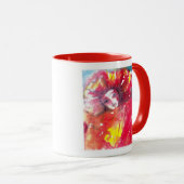 VENEZIANISCHE MASQUERADE - KARNIVALMASK IN ROT TASSE (VorderseiteRechts)