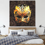 Venezianische Masquerade Leinwanddruck (Insitu (Schlafzimmer))