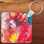 VENEZIANISCHE MASQUERADE, MASCHINE IN ROT SCHLÜSSELANHÄNGER (Rückseite)