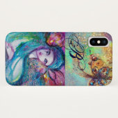 VENEZIANISCHE MASQUERADE/MASK IM BLAUEN MONOGRAMM Case-Mate iPhone HÜLLE (Rückseite (Horizontal))