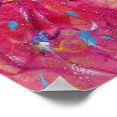 VENEZIANISCHE MASQUERADE /MASK IN ROT POSTER (Ecke)