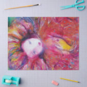 VENEZIANISCHE MASQUERADE - MASK IN ROT SEIDENPAPIER (Basteln)