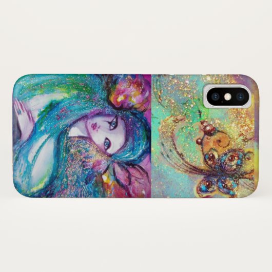 VENEZIANISCHE MASQUERADE/MASKE IN BLAU Case-Mate iPhone HÜLLE (Rückseite (Horizontal))