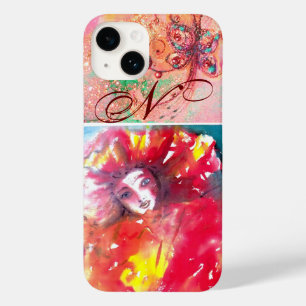 VENEZIANISCHE MASQUERADE - MASKE IN ROTEM MONOGRAM Case-Mate iPhone HÜLLE