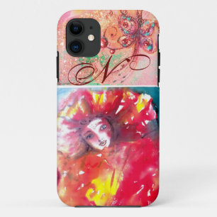 VENEZIANISCHE MASQUERADE - MASKE IN ROTEM MONOGRAM Case-Mate iPhone HÜLLE