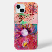 VENEZIANISCHE MASQUERADE - MASKE IN ROTEM MONOGRAM Case-Mate iPhone HÜLLE (Rückseite)