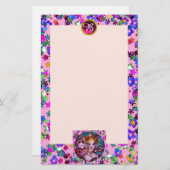 VENEZIANISCHE MASQUERADE-MASKEN, KONFETTI-PINK-MON BRIEFPAPIER (Vorne/Hinten)