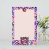 VENEZIANISCHE MASQUERADE-MASKEN, KONFETTI-PINK-MON BRIEFPAPIER (Stehend Vorderseite)