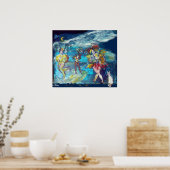 VENEZIANISCHE MASQUERADE / MUSIK IN DER NACHT POSTER (Küche)