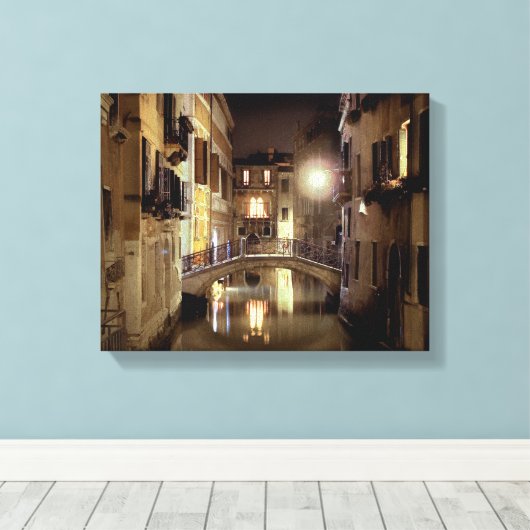 VENEZIANISCHE NOCTURNE-Leinwand Leinwanddruck (Insitu (Holzboden))