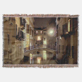 VENEZIANISCHE NOCTURNE Throw Blanket Decke