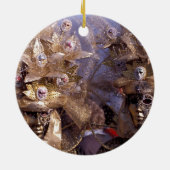 Venezianische Paare mit goldenen Keramik Ornament (Hinten)