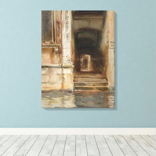 Venezianische Passage Leinwanddruck (Insitu (Holzboden))