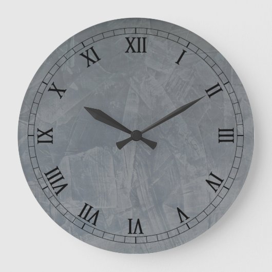 Venezianische Plaster-Imitate ablegen Wallclock Große Wanduhr (Vorderseite)