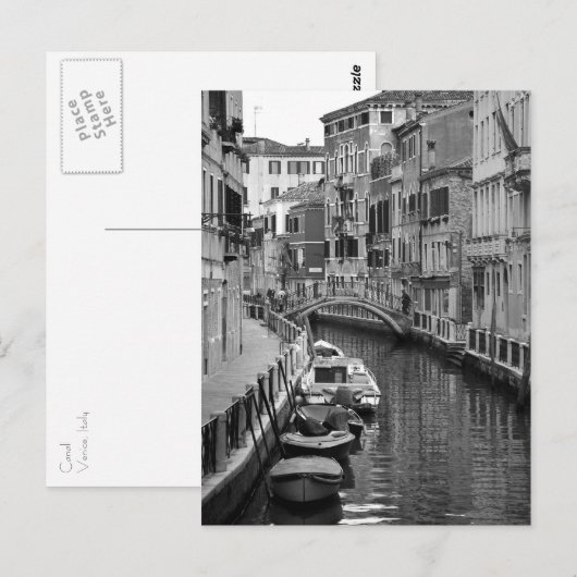 Venezianische Postkarte (Vorne/Hinten)