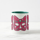 Venezianische rote Maskengestaltung Tasse (Zentrum)