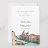 Venezianische Splendor Hochzeitsfeier Einladung (Vorderseite)