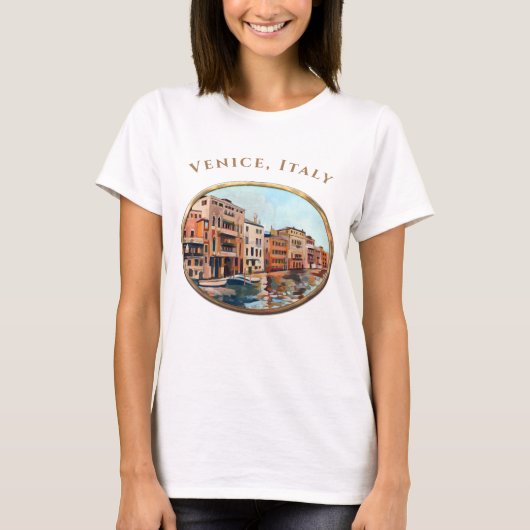 Venezianische Wasserstraße T-Shirt (Vorderseite)