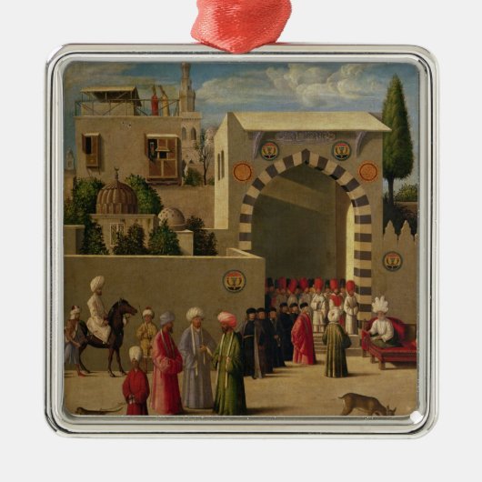 Venezianischen Interview des Botschafters Silbernes Ornament (Vorne)