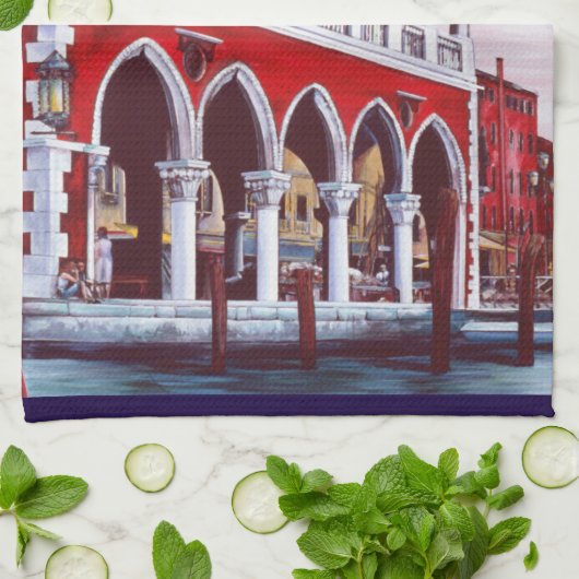 Venezianischer Charm Geschirrtuch (Gefaltet)