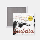 venezianischer Engelsnah Magnet (Vorderseite/Rückseite)