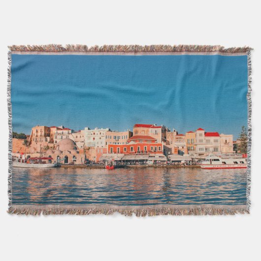 Venezianischer Hafen in Chania zur blauen Stunde,  Decke (Vorderseite)